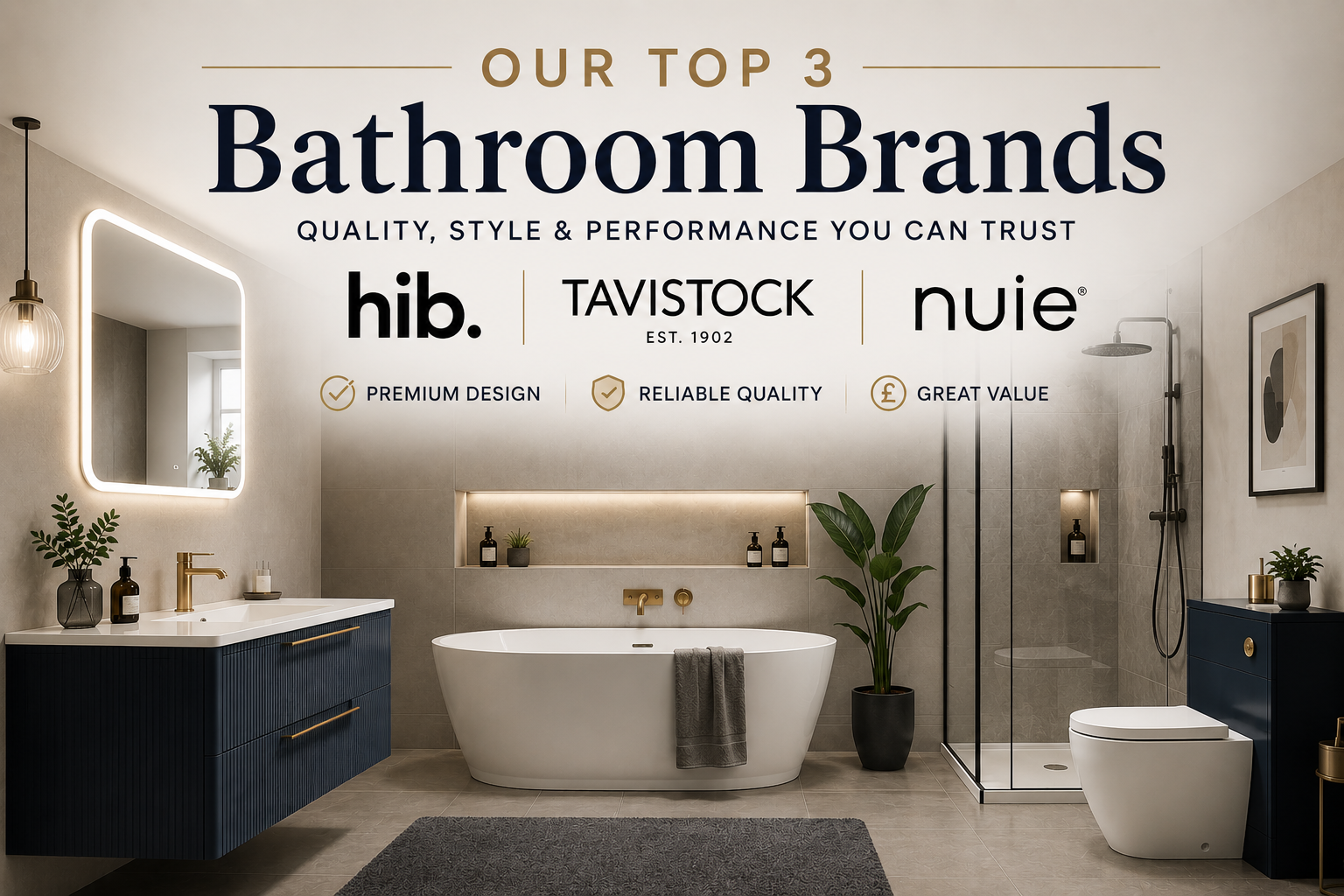 Why HiB, Tavistock and Nuie Are Our Best-Selling Bathroom Brands