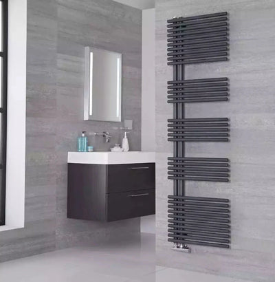 Black Designer Heated Towel Rails