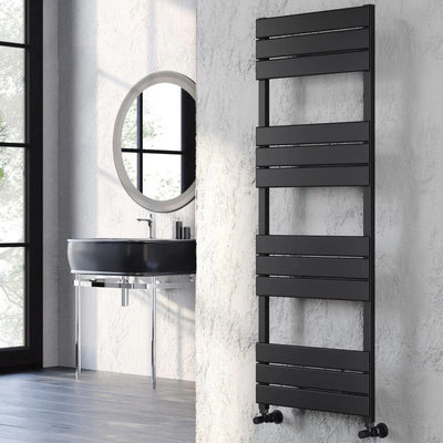 Black Aluminium Heated Towel Rails