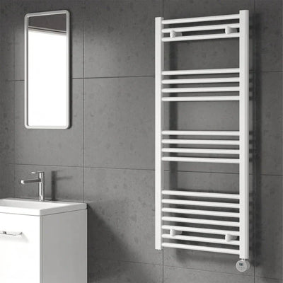 White Electric Heated Towel Rails