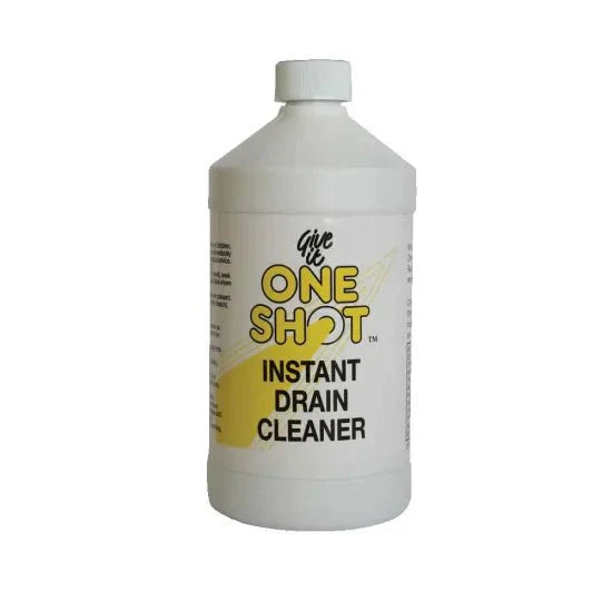 One Shot Industrial Drain Cleaner - 1 Litre Bottles (Box of 12)