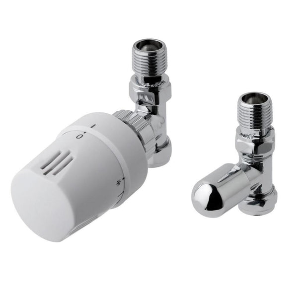 Eastbrook Wingrave Straight Trv And Lockshield Chr/White