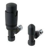 15Mm Angled Trv And Lockshield Valve Matt Anthracite Matt Anthracite