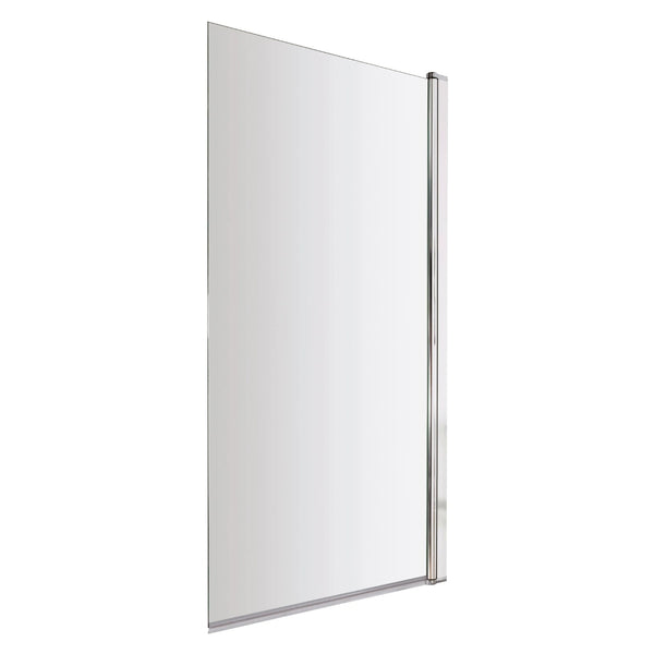 BC Design Straight Bath Screen - 1435mm L x 790mm W Polished Chrome
