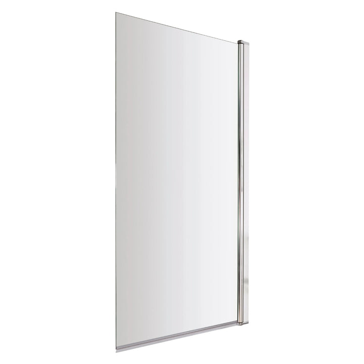 BC Design Straight Bath Screen - 1435mm L x 790mm W Polished Chrome