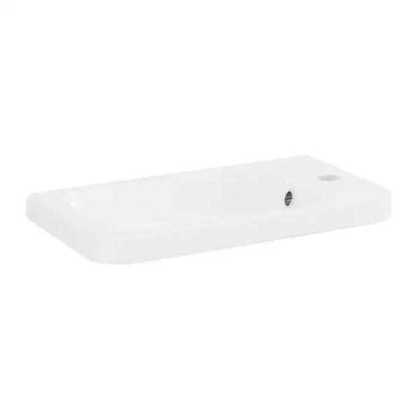 Eastbrook Cavone Modern Luxurious Curved Cloakroom Bathroom Basin 40cm White