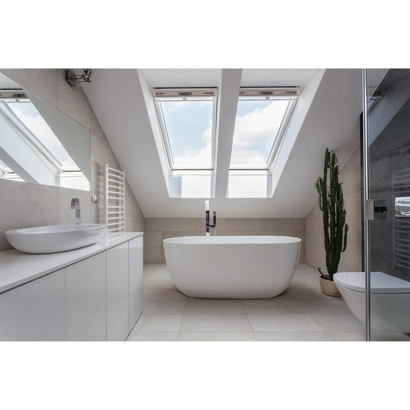 Bc Designs Dinkee Acrylic Freestanding Bath - 1500Mm L X 780Mm W White
