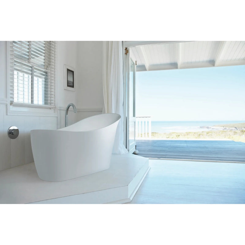 Bc Designs Slipp Double Skinned Acrymite Acrylic Bath 1590Mm L X 680Mm W White