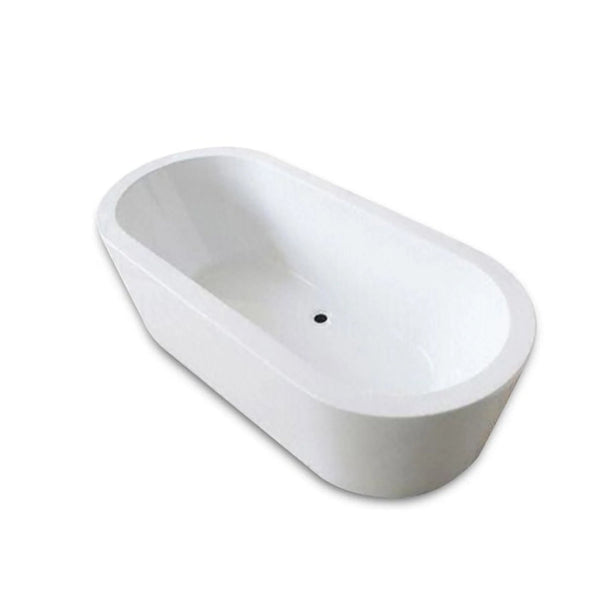 BC Designs Plazia Acrymite Acrylic Freestanding Bath - 1780mm L x 800mm W White