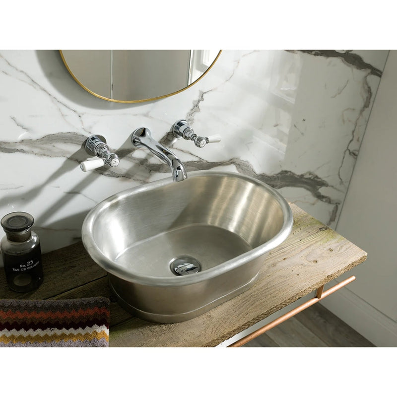 Bc Designs Freestanding Traditional Countertop Basin With Tin Inner - 180Mm L X 530Mm W Tin