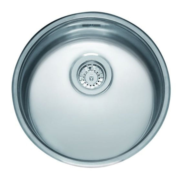Reginox Round Stainless Steel Single Bowl Integrated Kitchen Sink