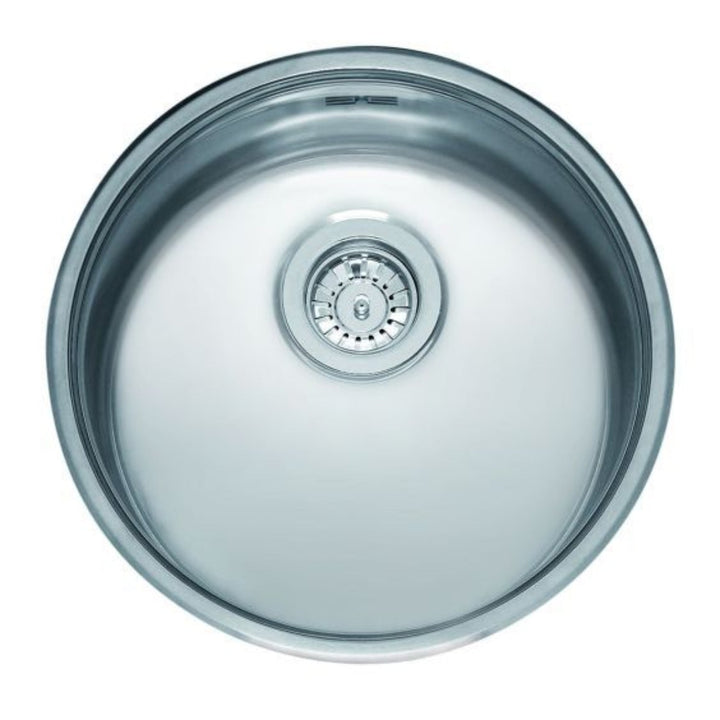 Reginox Round Stainless Steel Single Bowl Integrated Kitchen Sink