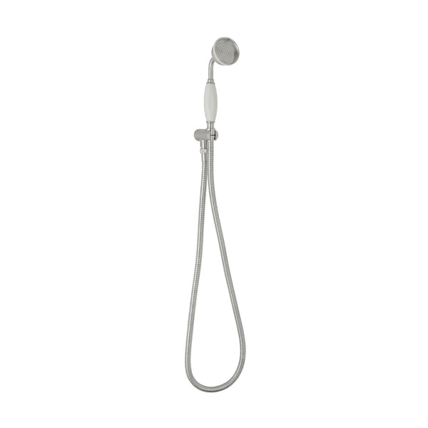 BC Designs Victrion Wall Mounted Brass Traditional Handshower Set Brushed Chrome