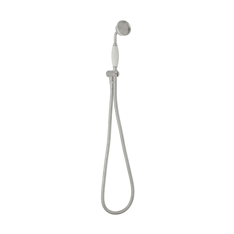 Bc Designs Victrion Wall Mounted Brass Traditional Handshower Set Brushed Chrome