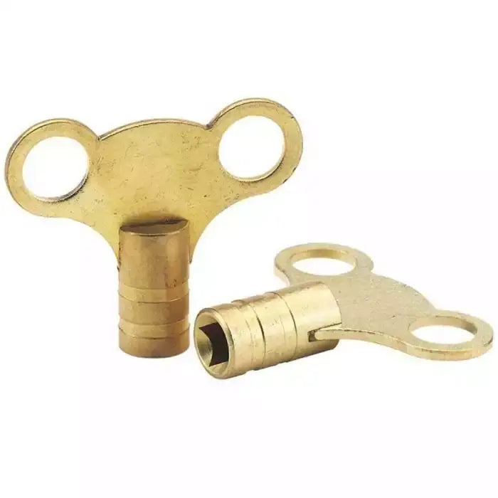 2 X Solid Brass Radiator Bleed Keys - Plumbing Tool Key ...