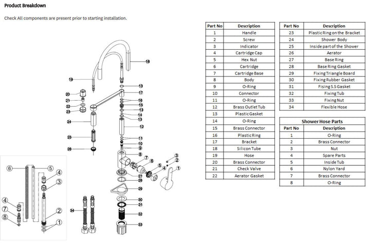 Ellesmere Flexi Sink Mixer