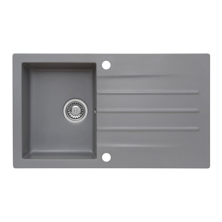 Reginox VALENCE 10 Granite Single Bowl Inset Reversible Square Kitchen Sink