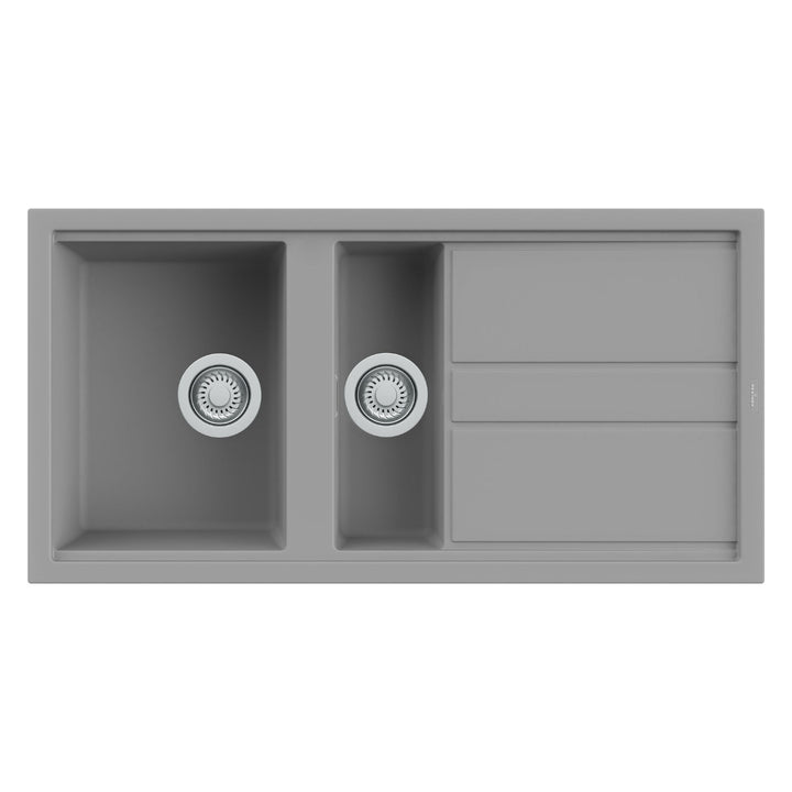 Reginox BEST 475 1.5 Bowl Granite Polished Kitchen Sink with Drainer