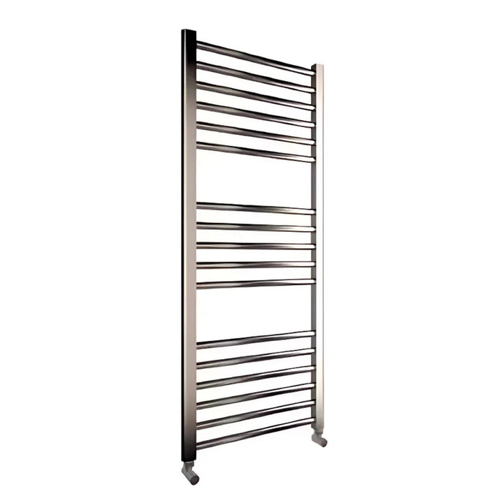 Lazzarini Silea Chrome Straight Carbon Steel Designer Heated Towel Rails
