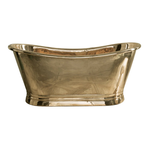 BC Designs Freestanding Traditional Boat Bath with Brass Inner 1500mm Brass