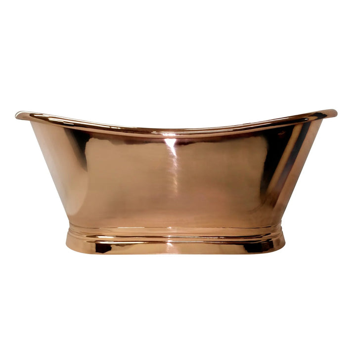 BC Designs Freestanding Traditional Boat Bath 1500mm L x 725mm W Copper