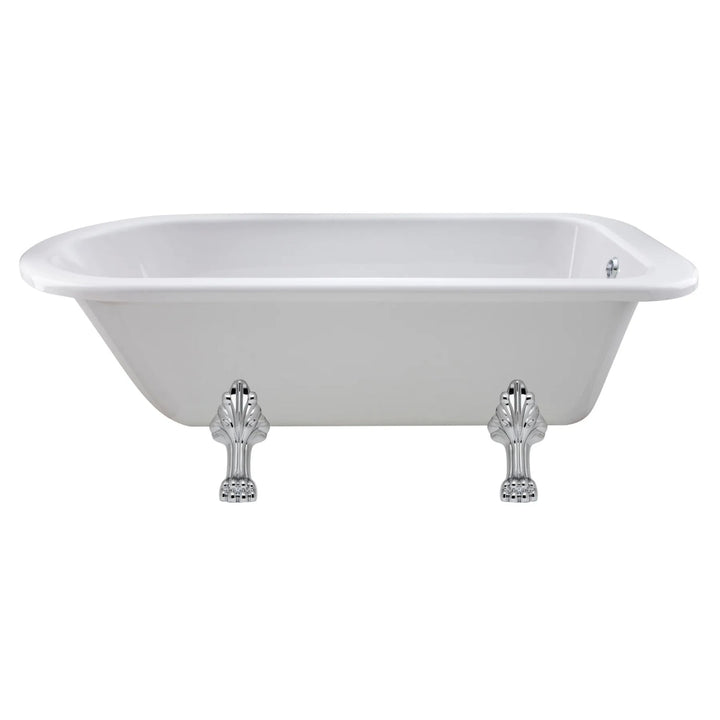BC Designs Mistley Single Ended Bath with Feet Set 2 and Overflow - 1700mm L x 750mm W White