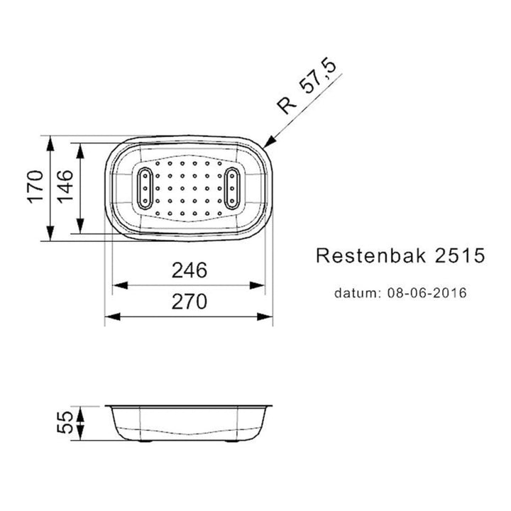 Reginox President Stainless Steel Colander - B0401RBA00GPZ