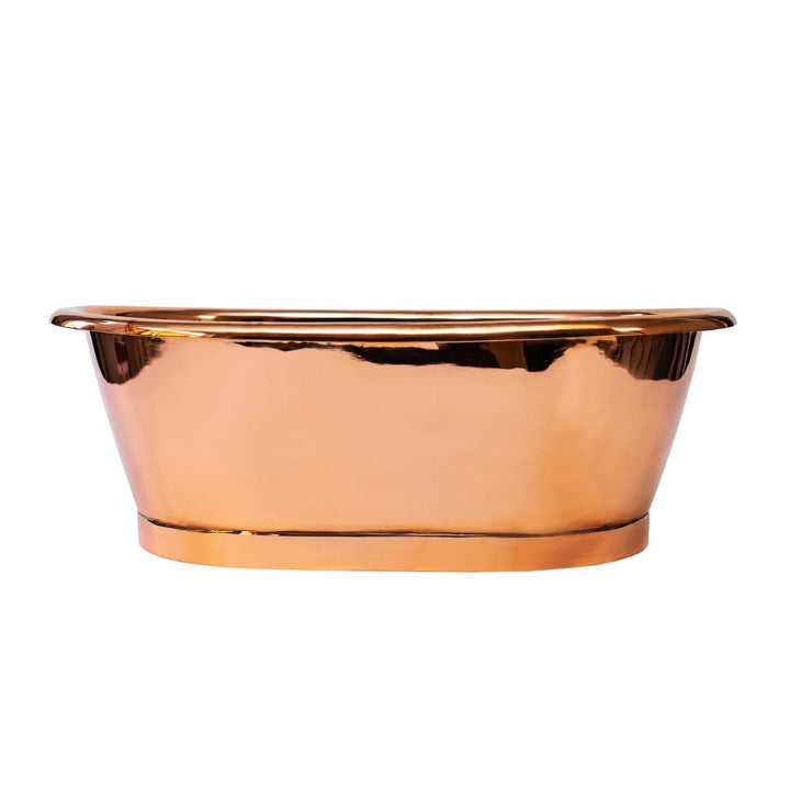 BC Designs Freestanding Traditional Countertop Basin - 180mm L x 530mm W Copper