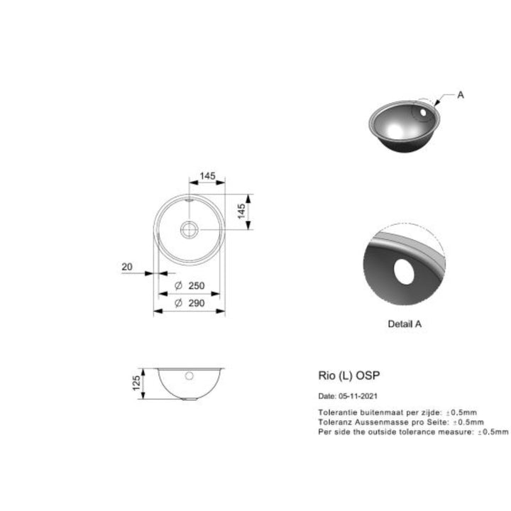 Reginox Rio Stainless Steel Single Bowl Sink