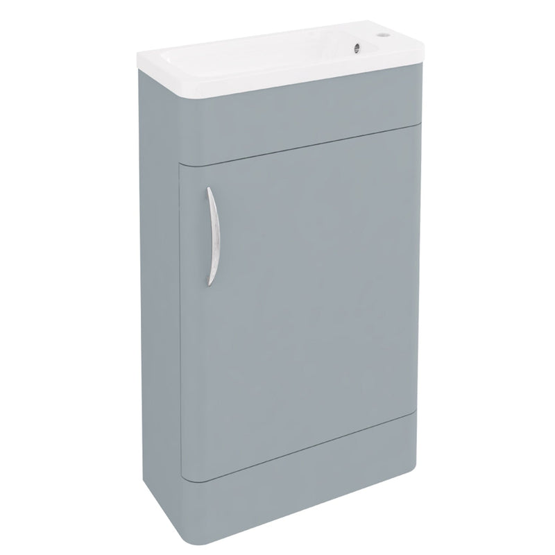 Eastbrook Cavone Modern Luxurious Curved Single Door Base Unit 50Cm Matt Grey