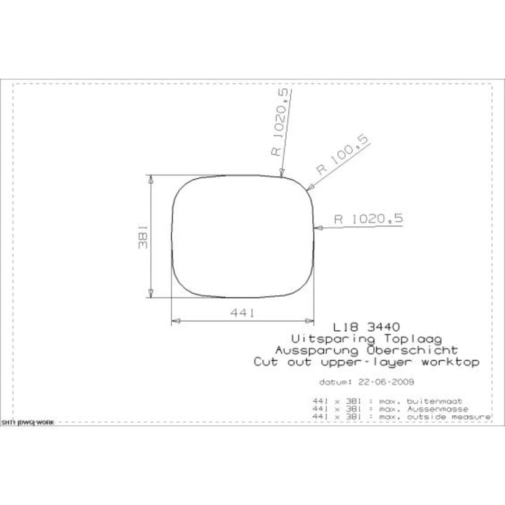 Reginox Comfort L18 Stainless Steel Inset Kitchen Sink - L18 3440 OKG
