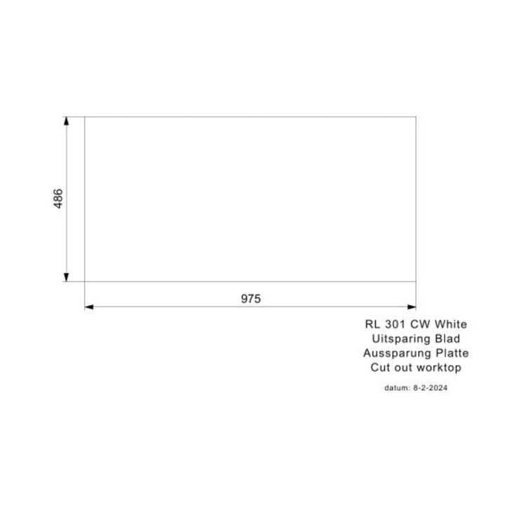 Reginox White Ceramic 1.5 Bowl Kitchen Sink
