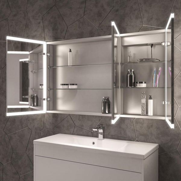 Eastbrook Cassio 1200X700Mm 3 Door Led Mirror