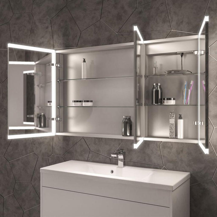 Eastbrook Cassio 1200X700Mm 3 Door Led Mirror