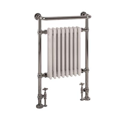 Eastbrook Isbourne Chrome Traditional Heated Towel Rail 940mm H x 600mm W - Central Heating