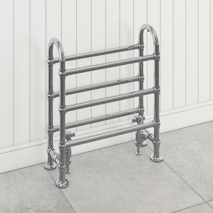 Eastbrook Painswick Chrome Traditional Heated Towel Rail 778mm H x 686mm W - Central Heating