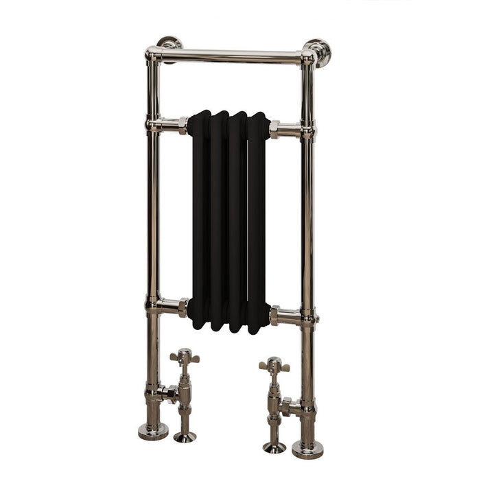 Eastbrook Avon Chrome / Matt Black Traditional Heated Towel Rails