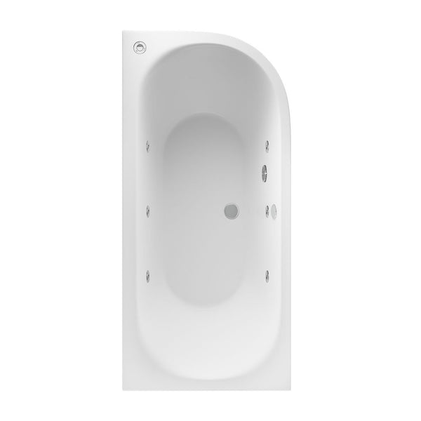 Eastbrook Beauforte Biscay 1700mm x 800mm x 440mm 6 Jet Whirlpool Bath White