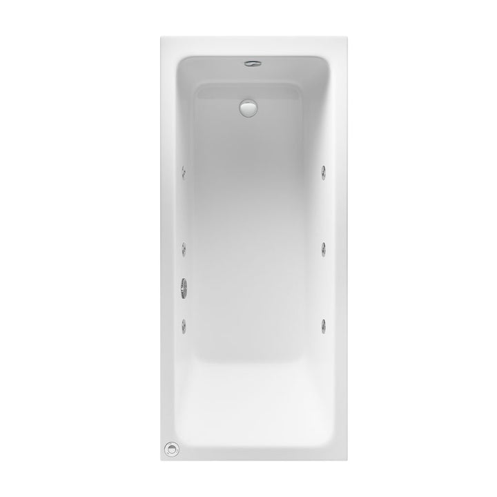 Eastbrook Beauforte Portland 1700mm x 750mm x 440mm 6 Jet Whirlpool Bath White