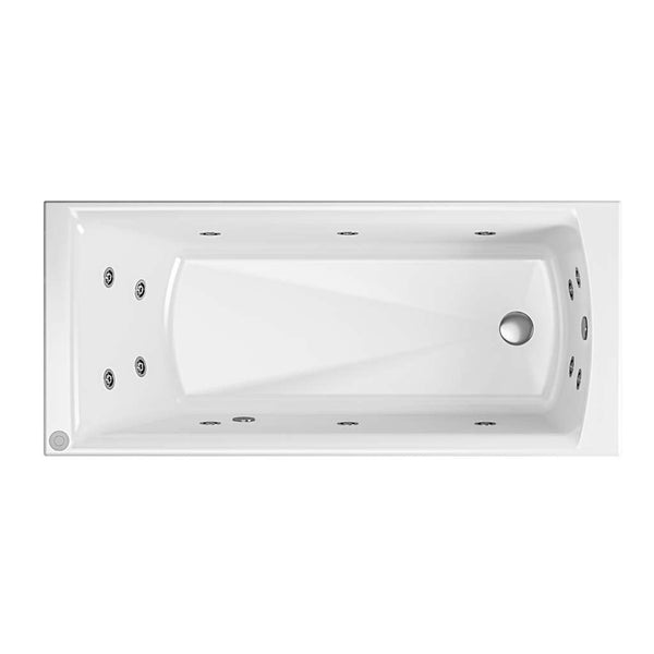 Eastbrook Beauforte Rockall Single Ended 14 Jet Whirlpool Bath White