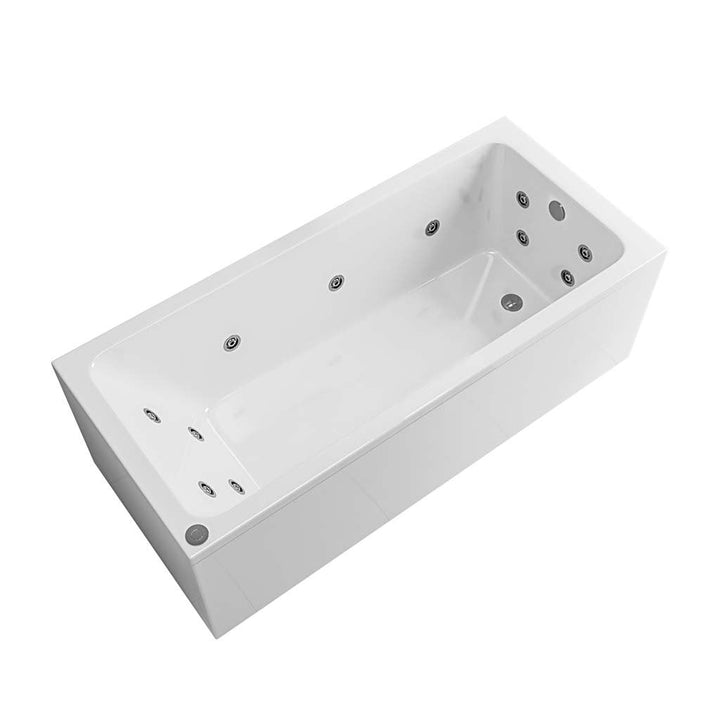Eastbrook Beauforte Portland 1700mm x 750mm x 440mm 14 Jet Whirlpool Bath White