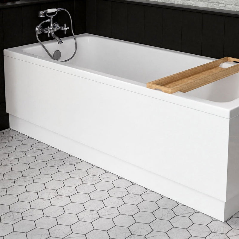 Eastbrook Portland Beaufort Front Bath Panel 1750Mm X 560Mm - White