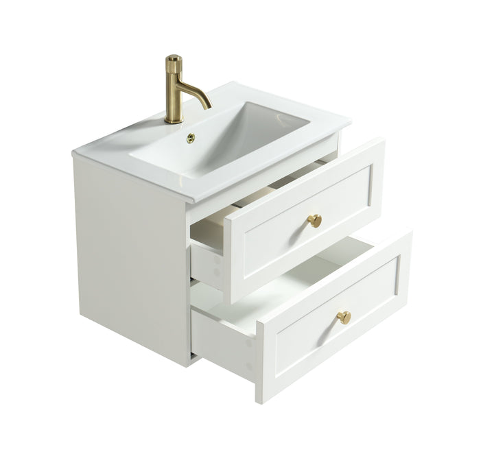 Tailored Bathroom Bakewell 600Mm Wall Hung Vanity Wall hung vanity unit