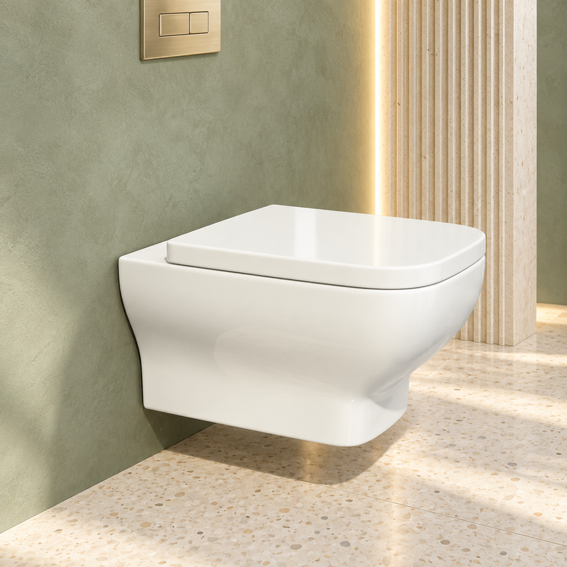Kartell Options 600 Wall Hung Toilet (inc Soft Close Seat)