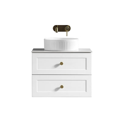 Tailored Bathrooms Bakewell Wall Hung 600mm Vanity Unit with Sintered Stone Counter Top