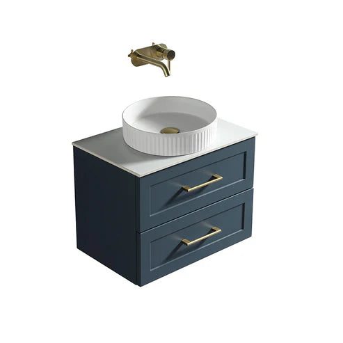 Tailored Bathrooms Bakewell Wall Hung 600mm Vanity Unit with Sintered Stone Counter Top