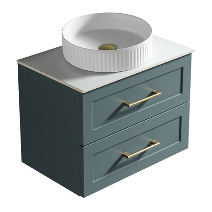 Tailored Bathrooms Bakewell Wall Hung 600mm Vanity Unit with Sintered Stone Counter Top