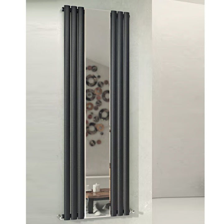 MaxtherM Eliptical Tube Mirror Vertical Designer Radiators 1800mm H x 584mm W