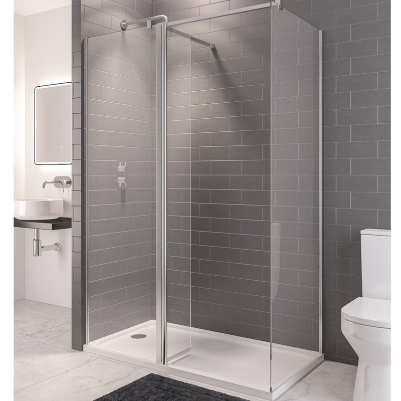 Eastbrook Vantage 2000 8Mm Easy Clean Walk-In Panel 2000Mm X 1600Mm - Chrome