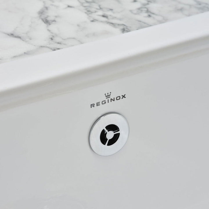 Reginox Ceramic White Single & Half Bowl & Drainer Sink